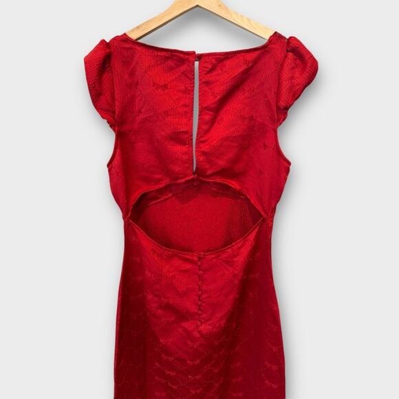 Free People Foolish Heart Midi Dress Size Medium - Picture 10 of 16
